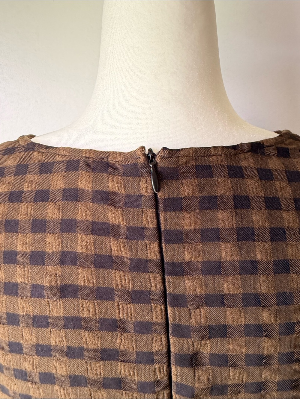 Zara checkered Midi dress - Picture 8 of 11